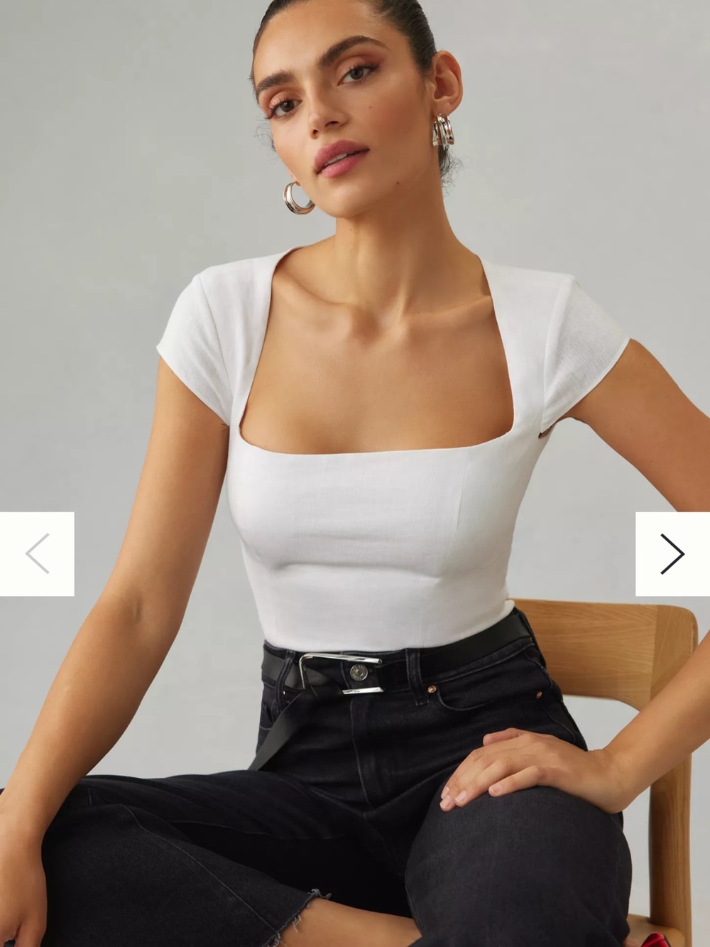 Reformation Cora Linen Top